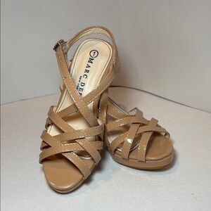 Kids Beige Strappy Sandals